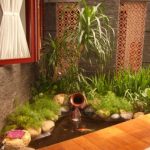 desain taman di dalam ruangan.