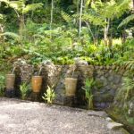 Dinding penahan tanah di Tapos.